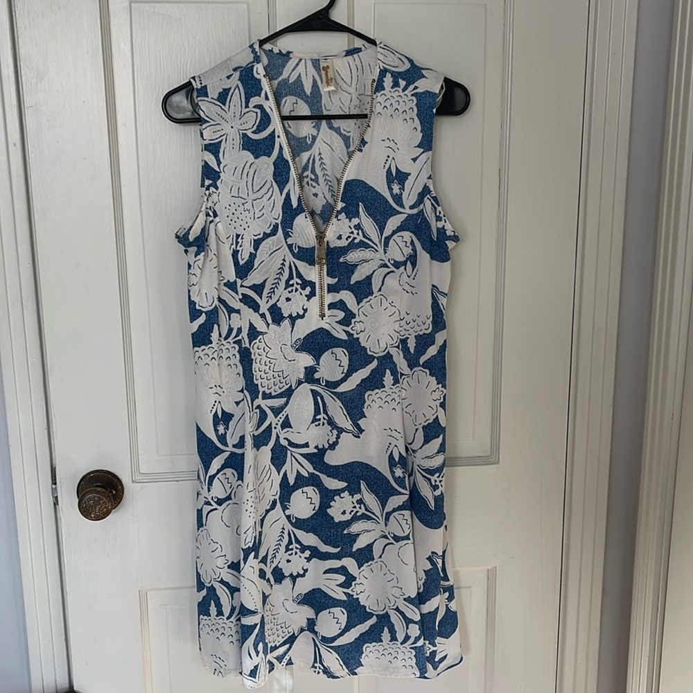 Summer dress blue/white women’s size M